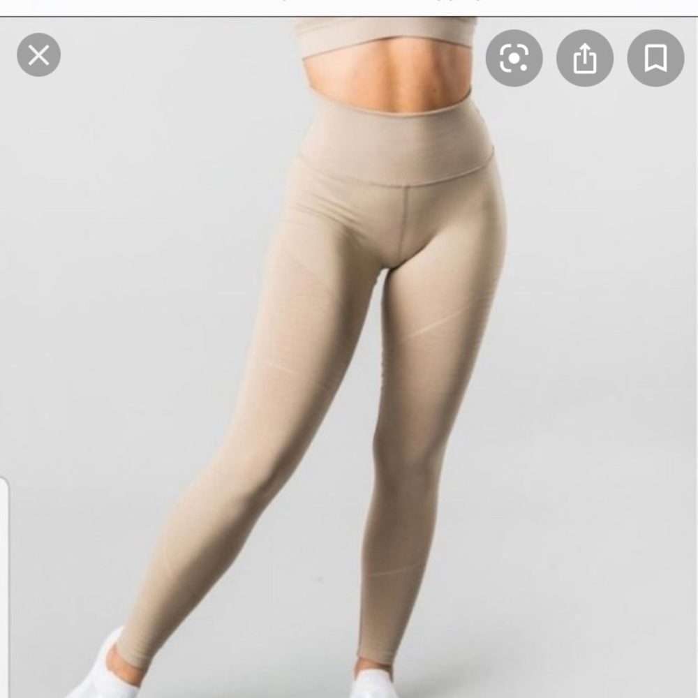 Alphalete R6 revival beige leggings size small